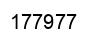 Number 177977 black image
