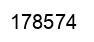 Number 178574 black image