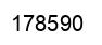 Number 178590 black image