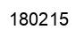 Number 180215 black image