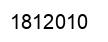 Number 1812010 black image