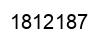 Number 1812187 black image