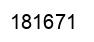 Number 181671 black image