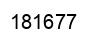 Number 181677 black image
