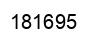 Number 181695 black image