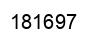 Number 181697 black image