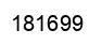 Number 181699 black image