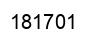 Number 181701 black image