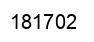 Number 181702 black image