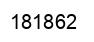 Number 181862 black image