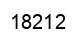 Number 18212 black image