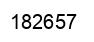 Number 182657 black image