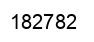 Number 182782 black image