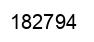 Number 182794 black image