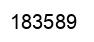 Number 183589 black image
