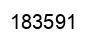 Number 183591 black image