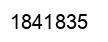 Number 1841835 black image
