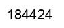 Number 184424 black image