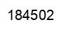 Number 184502 black image