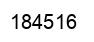 Number 184516 black image