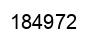 Number 184972 black image