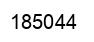 Number 185044 black image