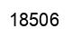 Number 18506 black image