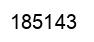 Number 185143 black image