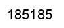 Number 185185 black image