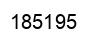 Number 185195 black image