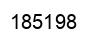 Number 185198 black image