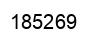 Number 185269 black image