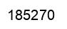 Number 185270 black image