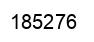 Number 185276 black image