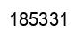 Number 185331 black image