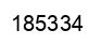 Number 185334 black image