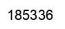 Number 185336 black image