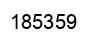 Number 185359 black image