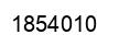Number 1854010 black image