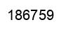 Number 186759 black image