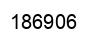 Number 186906 black image