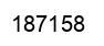 Number 187158 black image