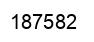 Number 187582 black image