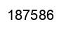 Number 187586 black image