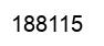 Number 188115 black image