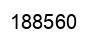 Number 188560 black image