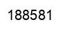 Number 188581 black image