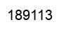 Number 189113 black image