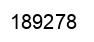 Number 189278 black image