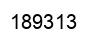 Number 189313 black image